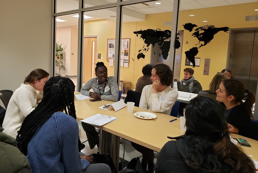 participants at Dornsife MCH career networking event